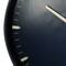 Black Glass Contemporary Wall Clock, 20" x 20" x 3"